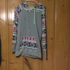 Patterned sweatshirt
